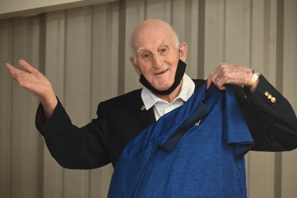 The Newmarket Soccer Club recognized longtime coach Bernie Salter May 26. 