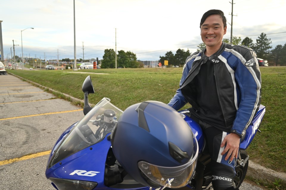 Justin Gang is one of hundreds of regulars at Newmarket Bike Nights every Thursday in riding season. 