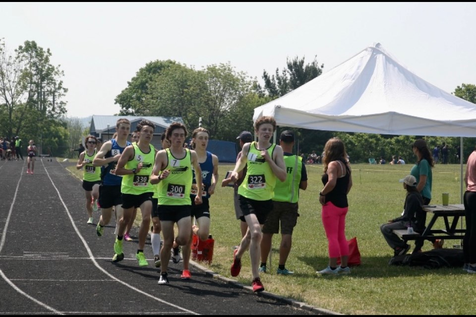 The Newmarket Huskies Track Club includes more than 100 athletes.