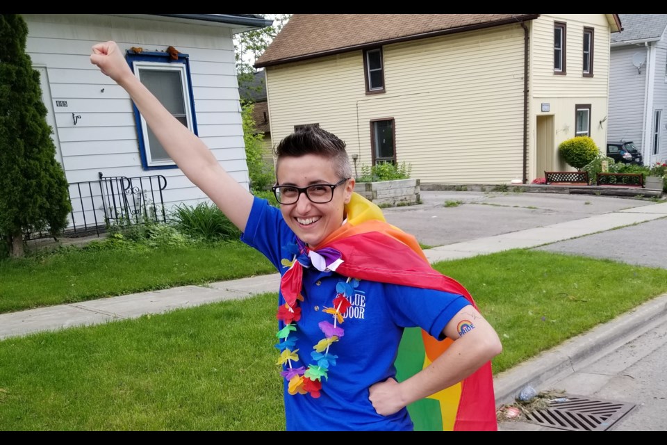 Francesca is the peer youth mentor at Blue Door's new  2SLGBTQ+ youth home in Newmarket. 