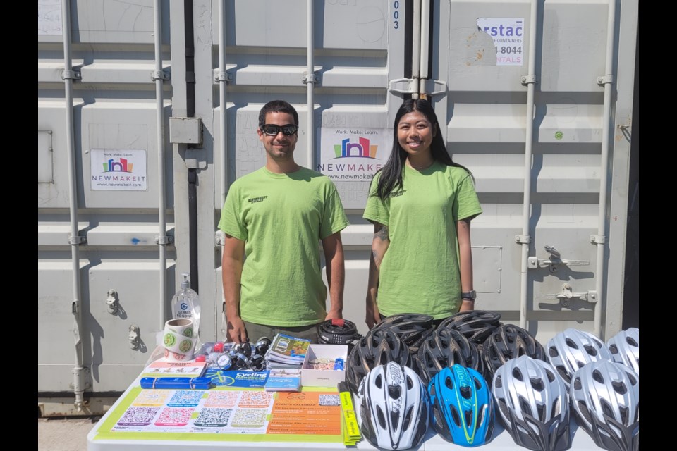 Mathew Varela and Sarah Nguyen of Newmarket Cycles. 