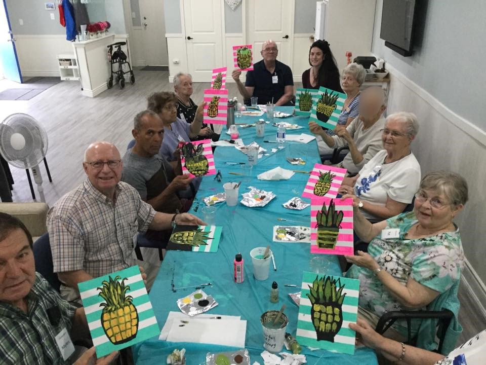 Memories Art therapy group pic