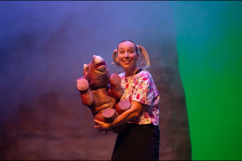 Sarah Glubish plays the role of 14-year-old Lisa in the play A Dinosaur Tale