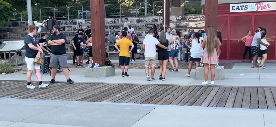 Get salsa dancing at the Westminster Pier Park this Friday, Aug. 4.