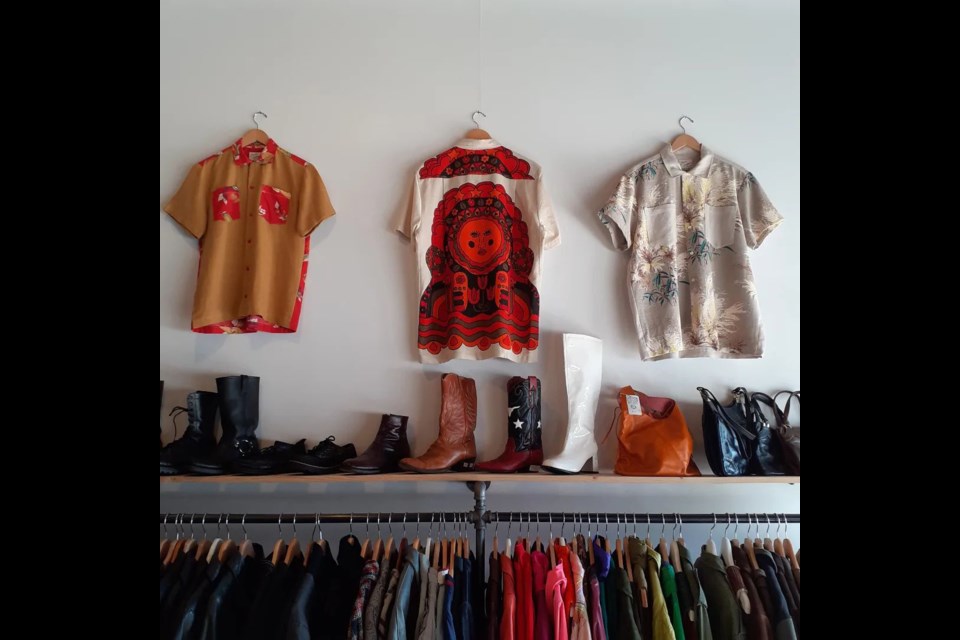 New West thrift unique vintage tops at Orange Crush Velvet New West Record