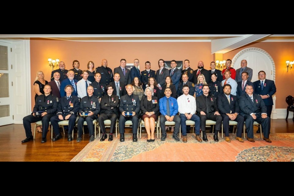 Dr Emilie Stevens and Mark Oscar Tuura were among the 40-odd recipients who were honoured for their courage, at the Decorations for Bravery ceremony  in Ottawa.