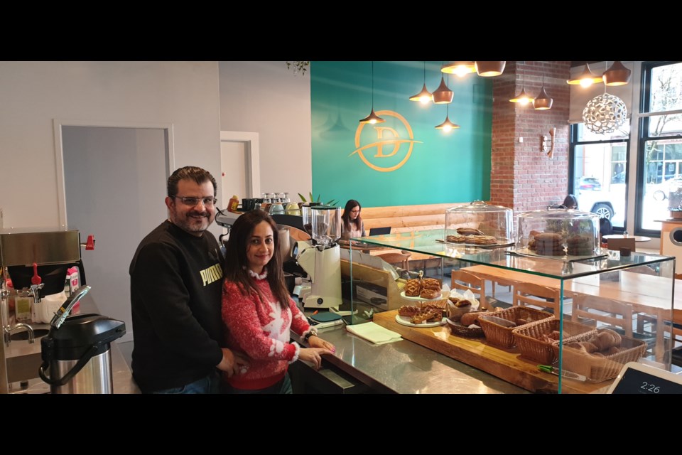 Kasra Sharifi (who goes by the name Kevin) runs Delicia Cafe along with his wife, Mehrnaz Pakbonyan.