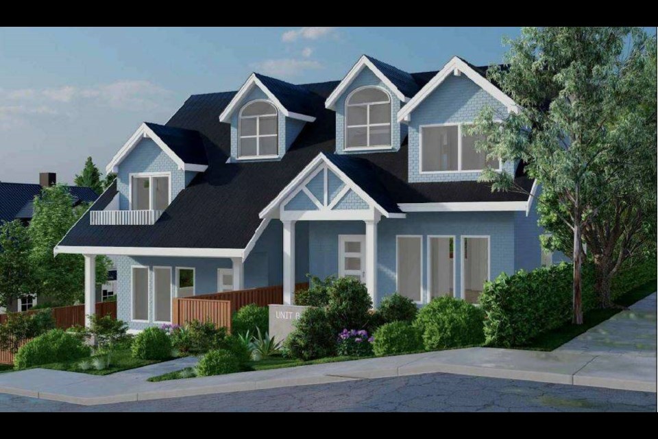 Duplex proposed: A duplex is proposed for 926 First St. in Glenbrooke North. photo City of New Westminster 