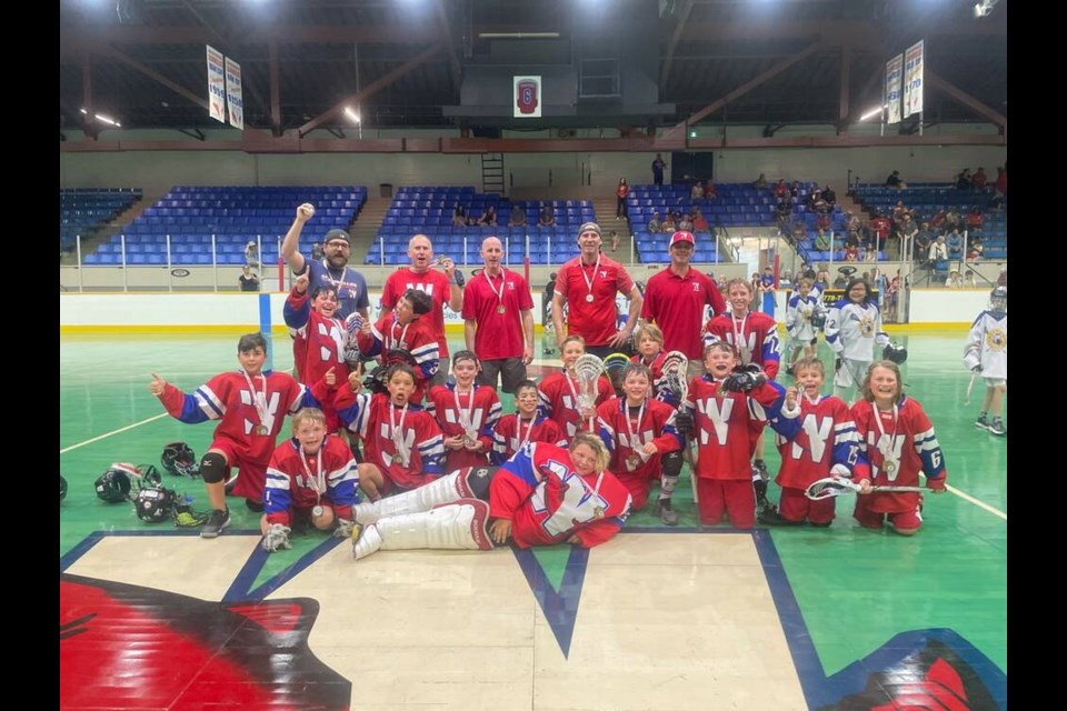 Its gold: The New West U11 B team won gold in the 2023 Bellie Bowl. photo New Westminster Minor Lacrosse Association. 