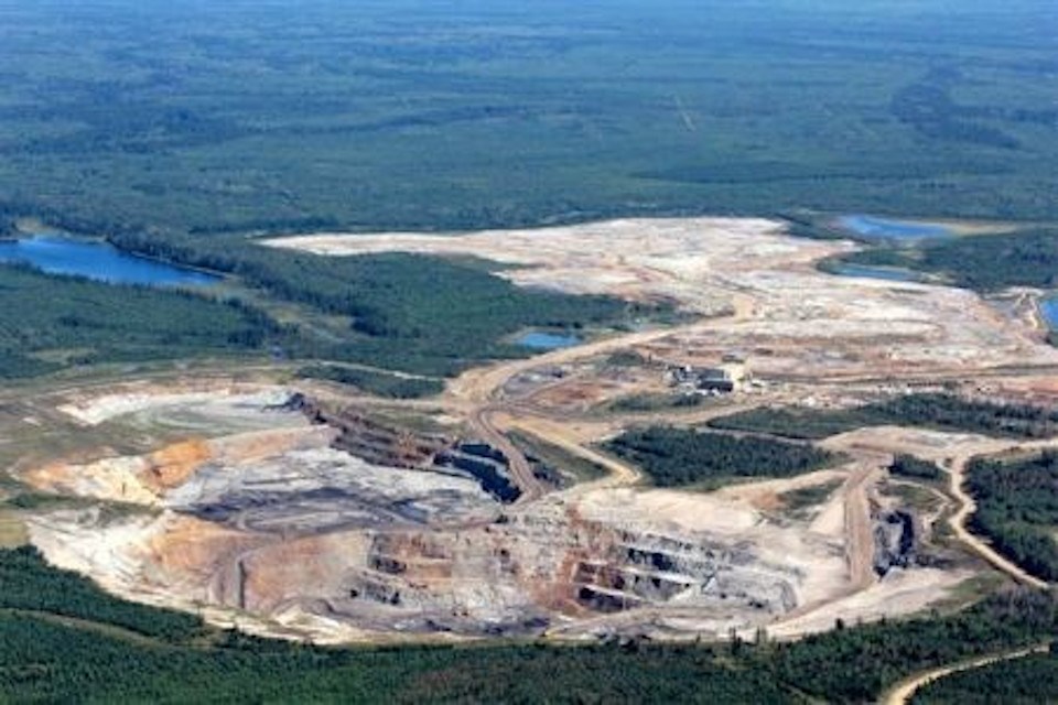 Former Cargill phosphate mine, southwest of Kapuskasing.