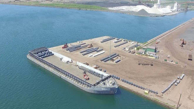 Port of Algoma's steel dock