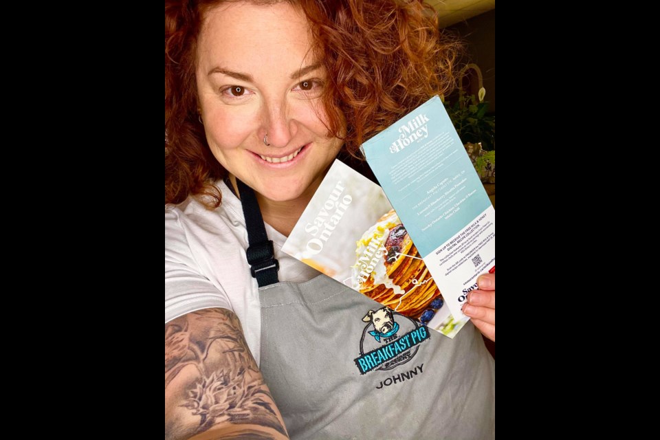 Angela Caputo's recipe for lemon ricotta pancakes was recently featured in the Dairy Farmers of Ontario's Milk & Honey Campaign. (Supplied)