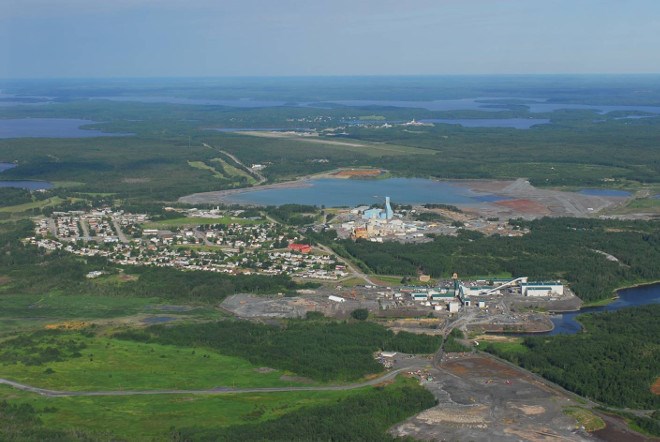 Newmont Goldcorp's mine trend in Red Lake.