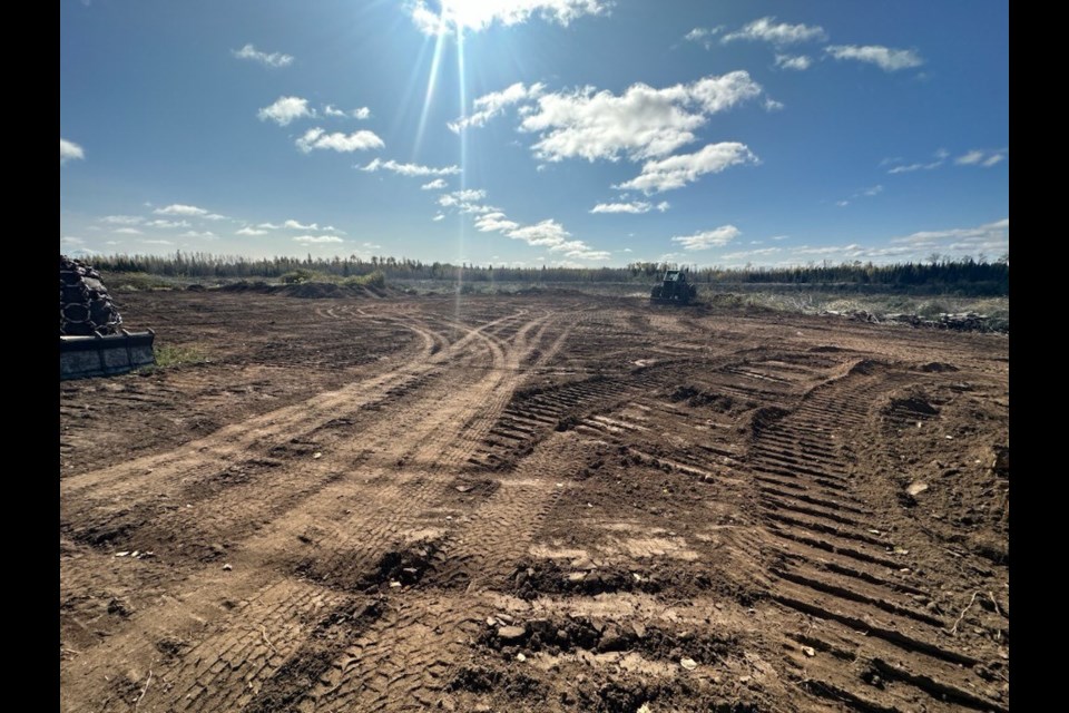 A view of the cleared, potential new site for LNFMI's biochar plant in Hurkett.

Photo by Scot Rubin.