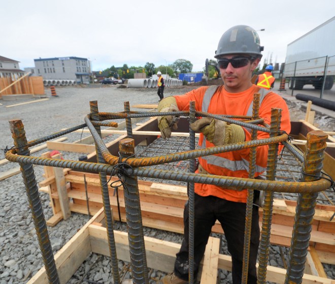 Bridge plaza construction