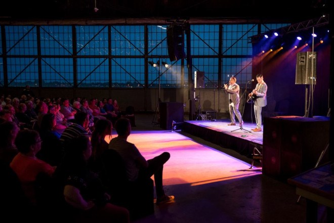 The WTF Festival used the Canadian Heritage Bushplane Centre to stage its acts. (WTF Festival photo)