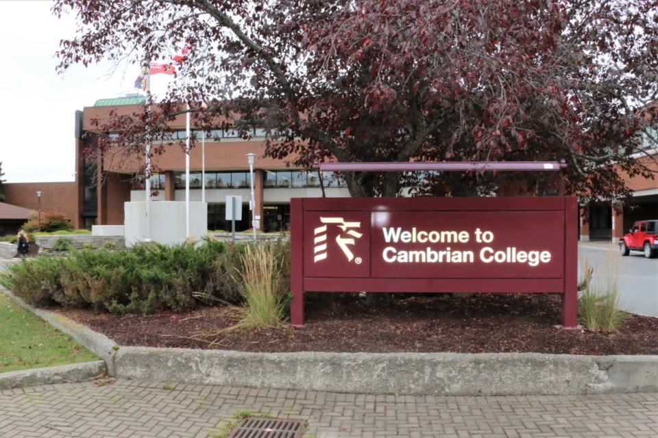 Construction preparations began this week at Cambrian College where the new research and testing centre for battery electric vehicles is to be established. (Len Gillis / Sudbury.Com )