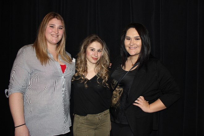 Cambrian students Brette MacDonald, McKenna Urso, and Ashley Taylor enjoyed Mining Day.