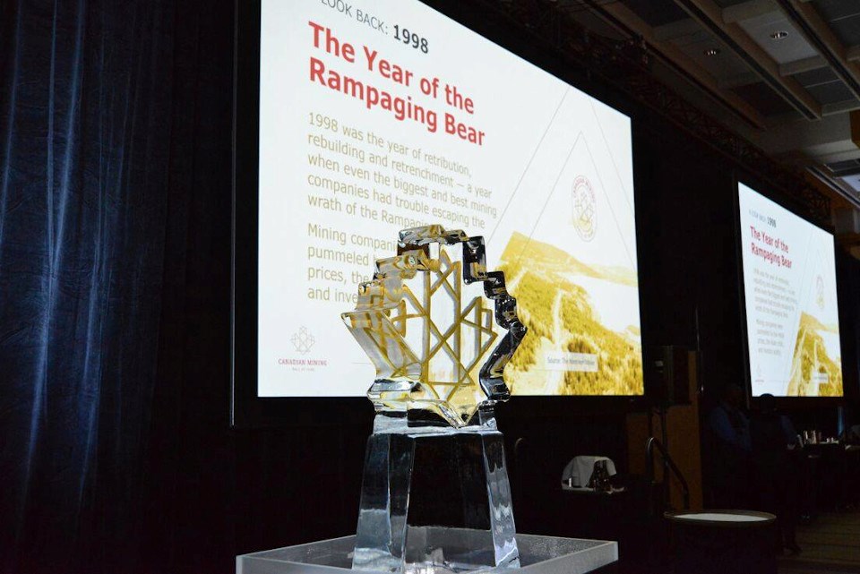 Canadian Mining Hall of Fame trophy