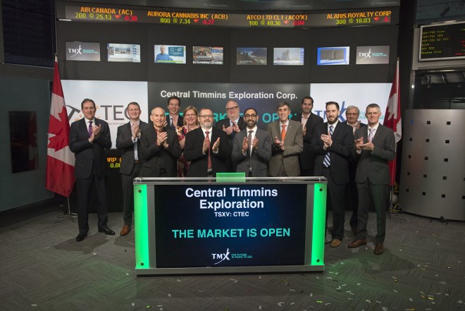 Central Timmins TSX opening