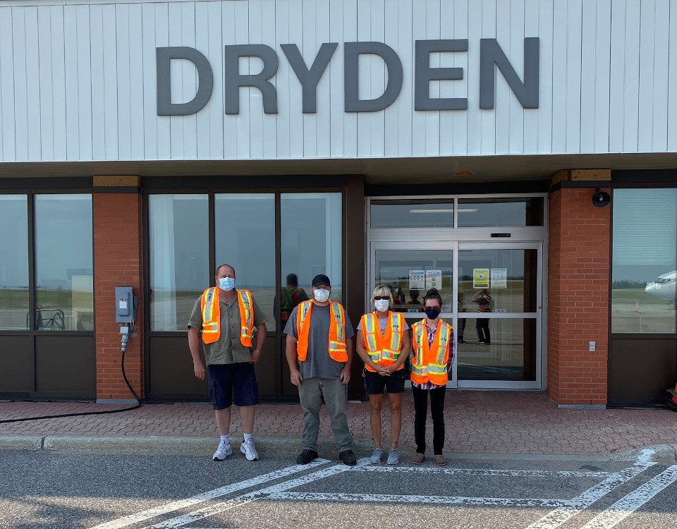 Dryden Airport staff