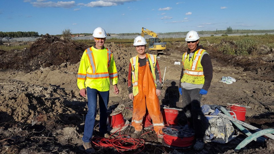 DST Consulting Engineers at the New Gold Rainy River mine site in 2017 (Facebook photo)