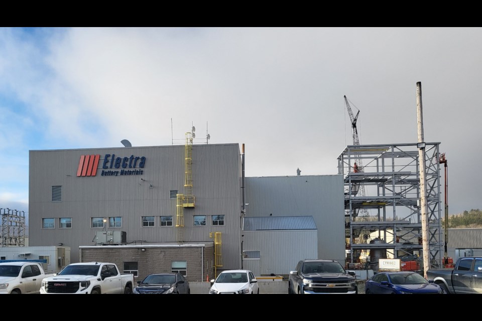 Refinery expansion at Electra Battery Material's Temiskaming property (Company photo)