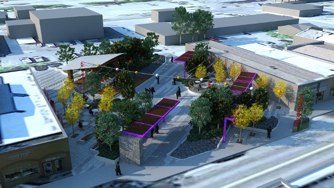 Supplied renderings of the Fort Frances market