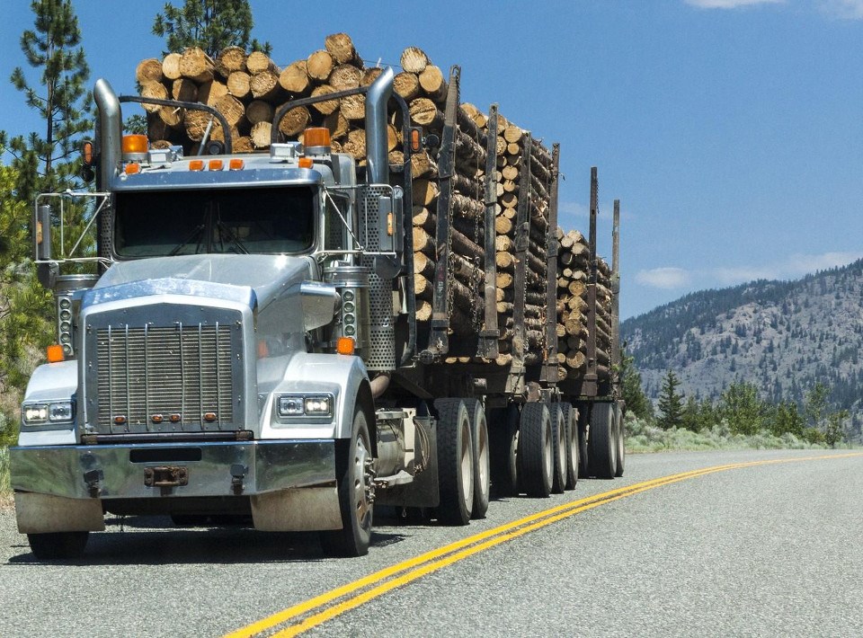 FP Innovations Facebook photo (logging truck)