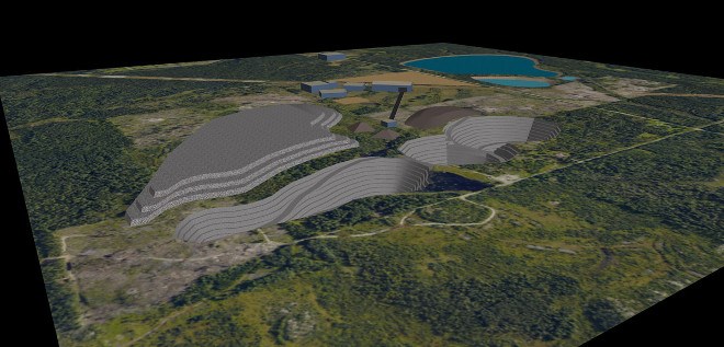 Goliath open-pit conceptual