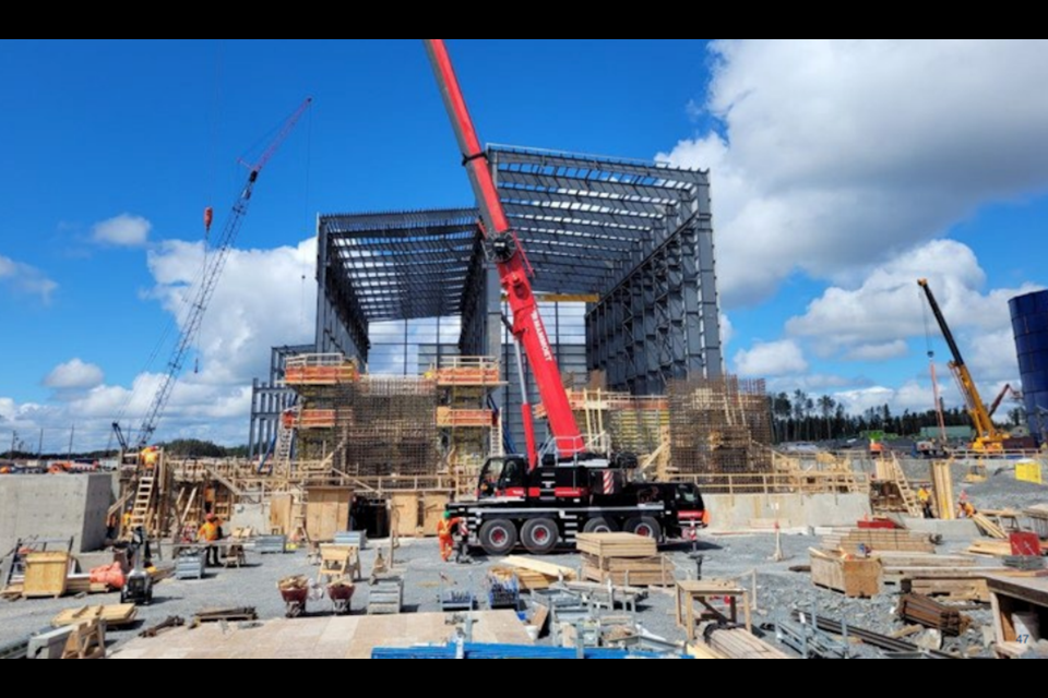 Construction of the processing facilities at Greenstone Gold Mines' open-pit mine project, outside Geraldton (Company photo)