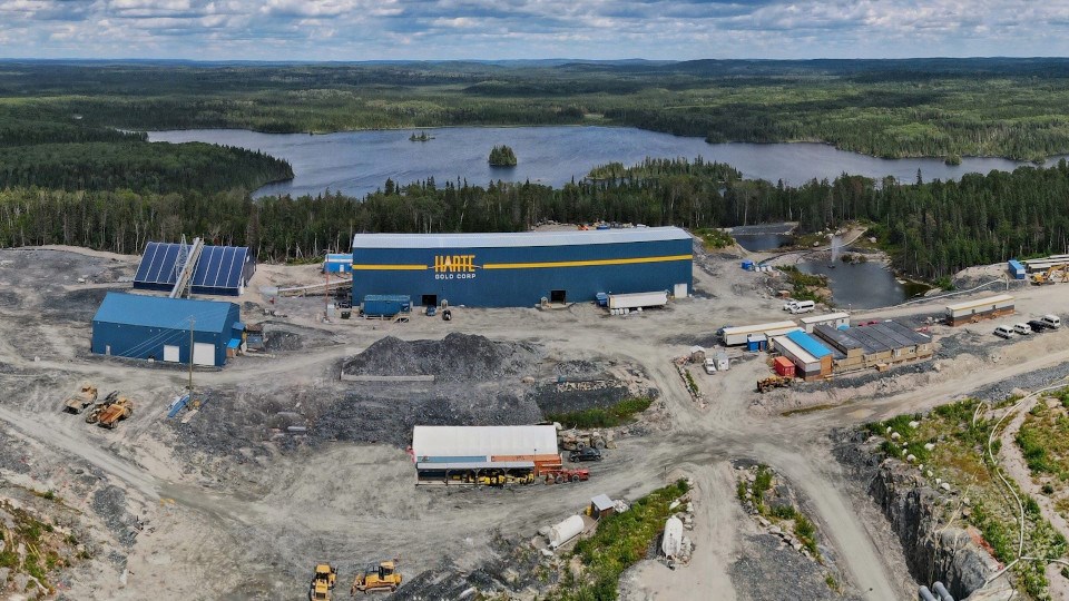 Harte Gold mill (aerial shot)