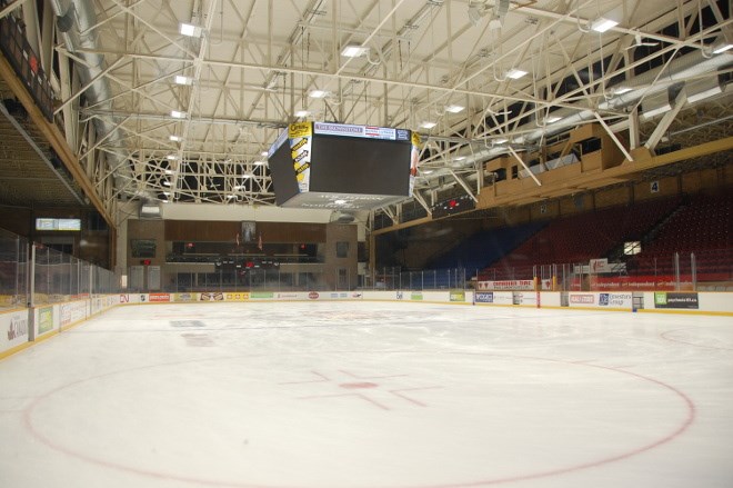 Ice surface-scoreboard