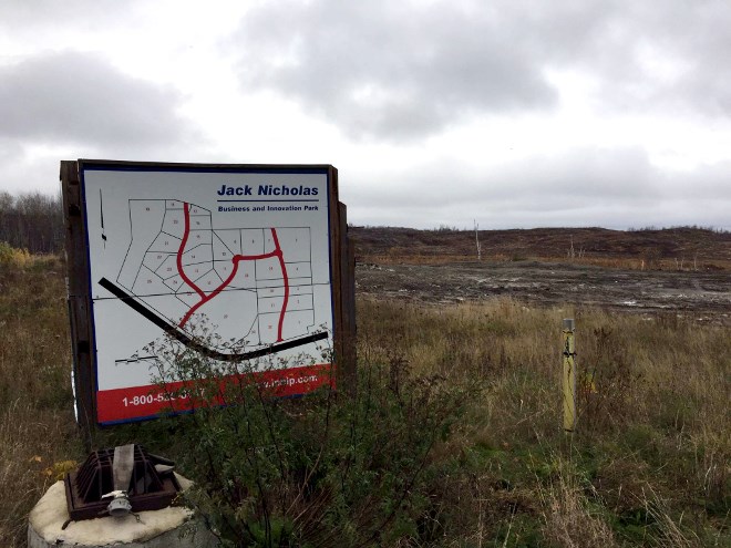 The area on The Kingsway in the east end of Sudbury where the future arena/events centre will be located (Heather Green-Oliver)