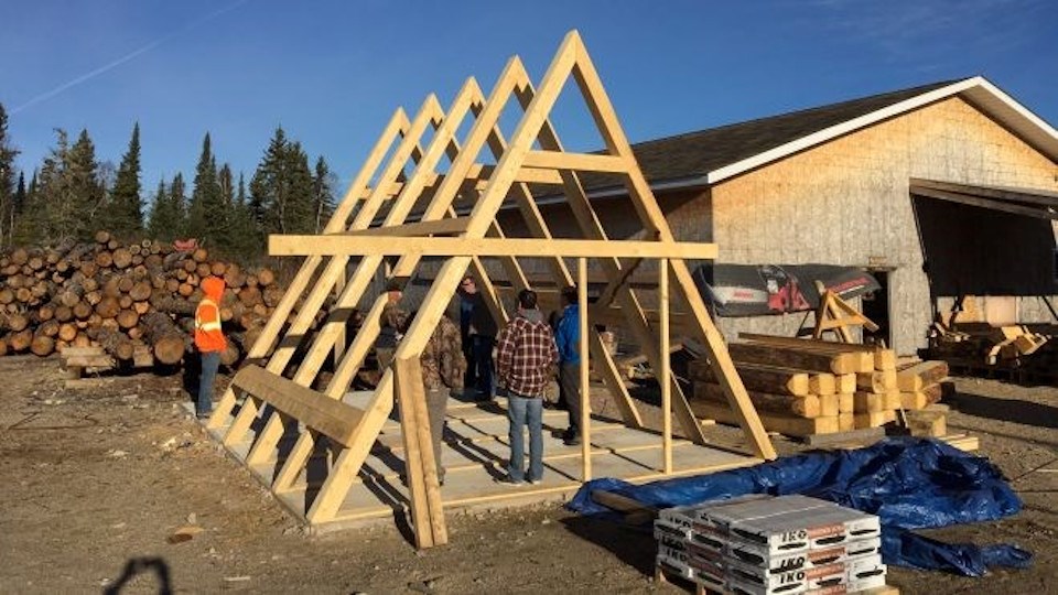 Lac Seul A-frame homes