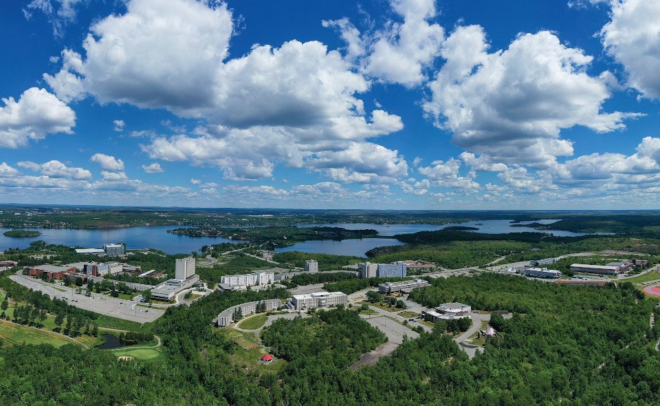 Laurentian University campus aerial