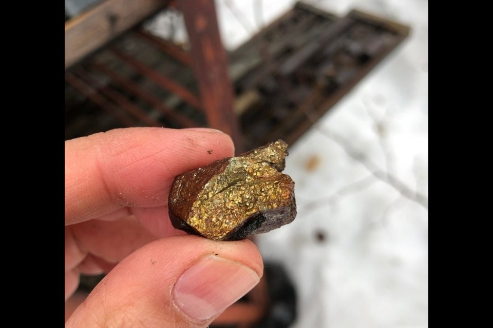 Sample recovered at Metallum Resources' Superior Lake Zinc Project near Schreiber in northwestern Ontario (Metallum Resources)