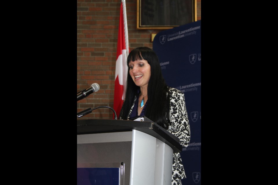 Nadia Mykytcczuk, environmental microbiologist at Vale Living with Lakes Centre, spoke about how important investment from the federal government is to researchers and institutions like Laurentian University to help supply researchers with the proper tools so they can get their research completed.