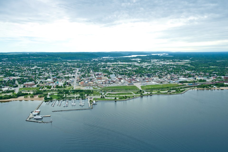 North Bay waterfront aerial 1