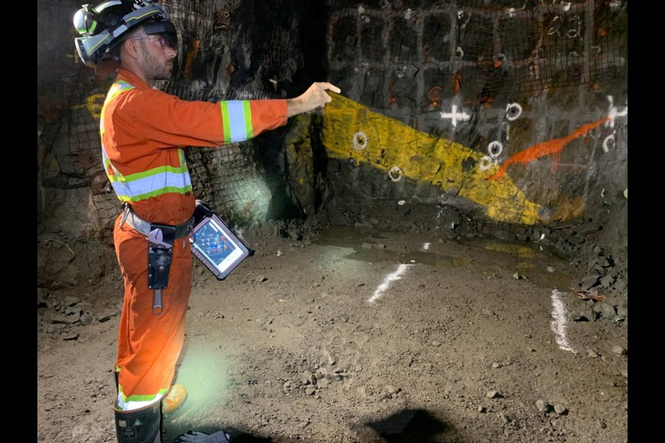 NSS Canada's MOSS augmented reality system enables underground hard rock miners to plan out blasting while keeping a distance from the development face, which can be dangerous.