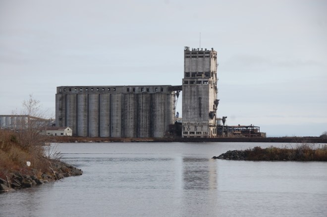 Abandoned grain elevator on the north side of Thunder Bay. 