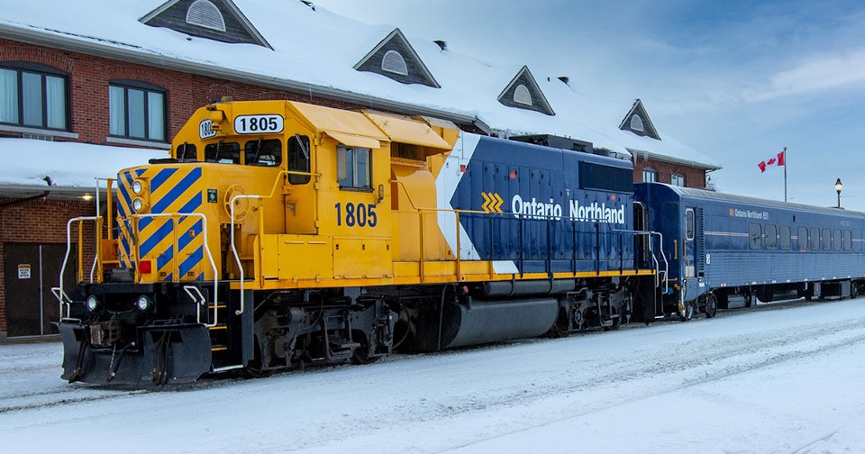 Ontario Northland Polar Bear Express Cochrane Station (Dec. 2020)