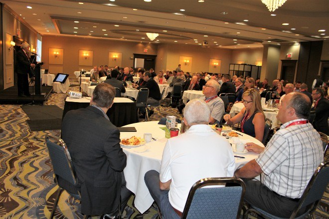 Around 200 people and delegates were at the Holiday Inn in Sudbury to discuss mining opportunities around the world at the Third Annual Northern Ontario Exports Forum at the Holiday Inn, June 27.