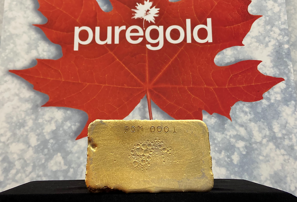 Pure Gold first gold bar