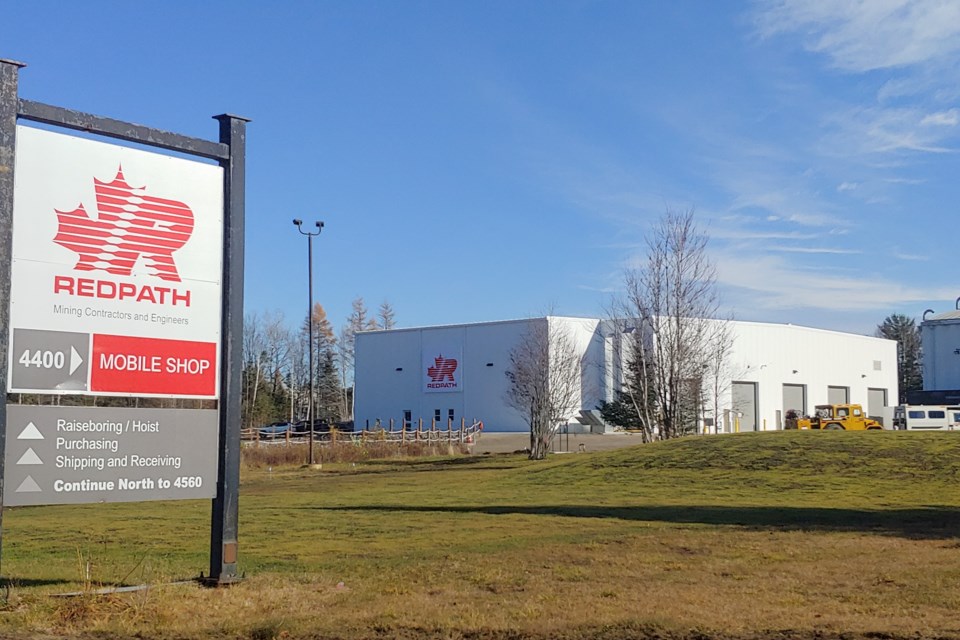 The new mobile equipment repair facility, as seen from Highway 11 North (BayToday photo)