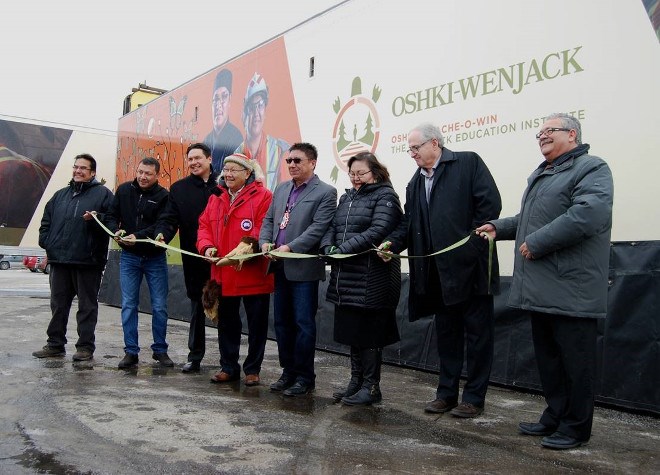 Oshki-Pimache-O-Win Wenjack Education Institute in Thunder Bay took possession of a new mobile trades trailer in January.