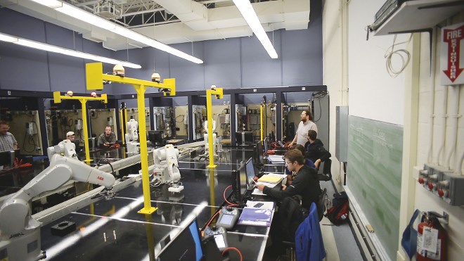 Sault College can also offering customized training programs to businesses who need to train their employees on adopted robotics technology. (Shawn Richards photo)