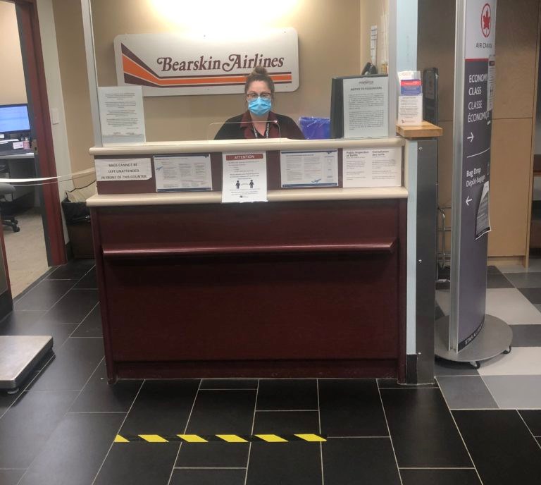 Sault airport ticket counter
