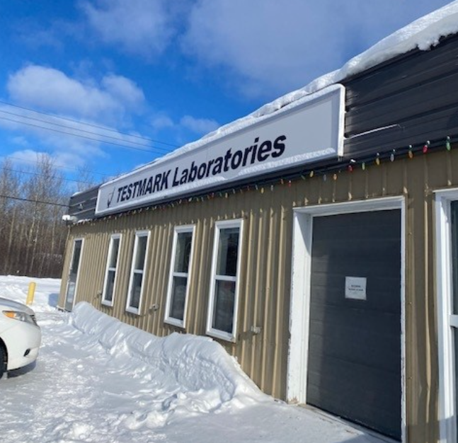 The exterior of Testmark's new lab digs in Thompson, Man. (Company provided photo)