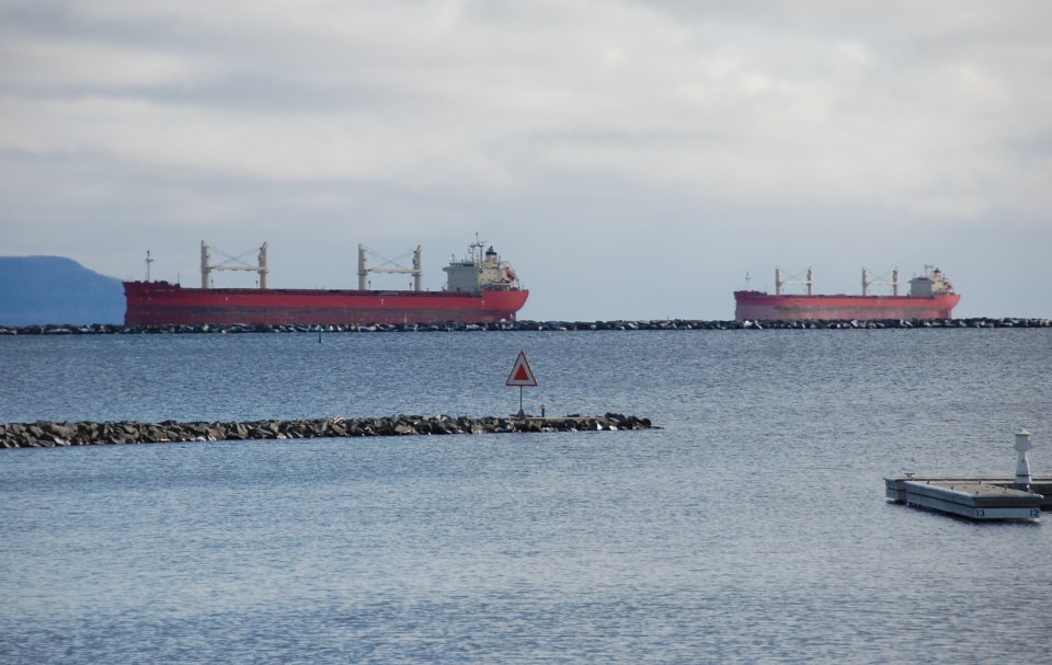 Ships at anchor